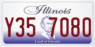 IL license plate Y357080