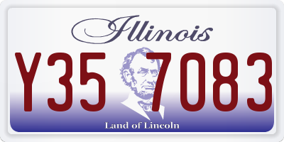 IL license plate Y357083