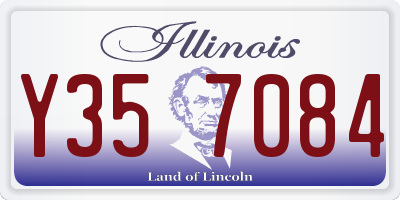 IL license plate Y357084