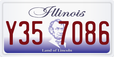 IL license plate Y357086