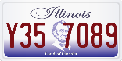 IL license plate Y357089