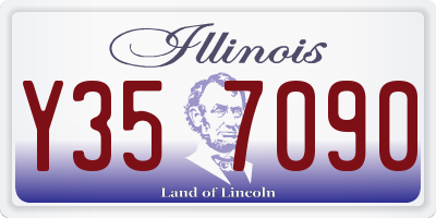 IL license plate Y357090