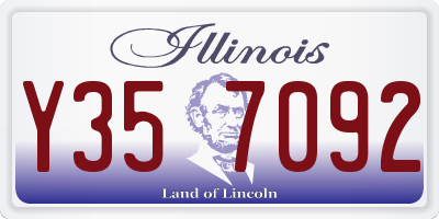 IL license plate Y357092