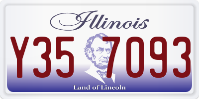 IL license plate Y357093