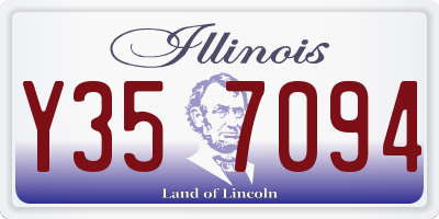 IL license plate Y357094