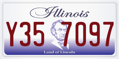 IL license plate Y357097