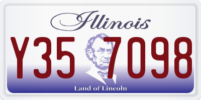 IL license plate Y357098