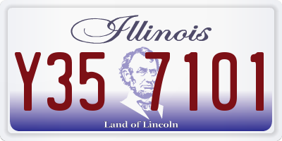 IL license plate Y357101
