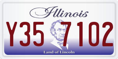 IL license plate Y357102