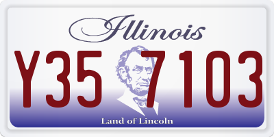IL license plate Y357103