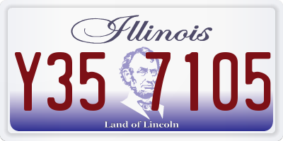 IL license plate Y357105