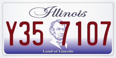 IL license plate Y357107
