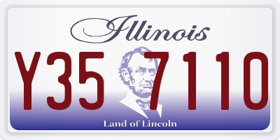 IL license plate Y357110