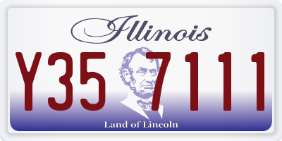 IL license plate Y357111