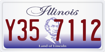 IL license plate Y357112