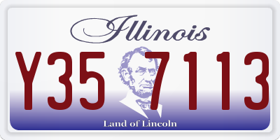IL license plate Y357113