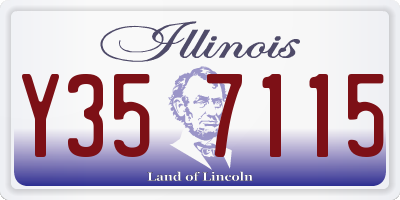 IL license plate Y357115