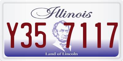 IL license plate Y357117