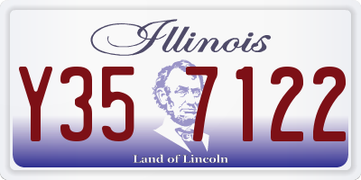 IL license plate Y357122