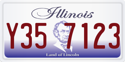 IL license plate Y357123