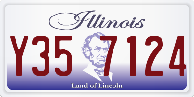 IL license plate Y357124