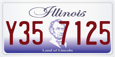 IL license plate Y357125