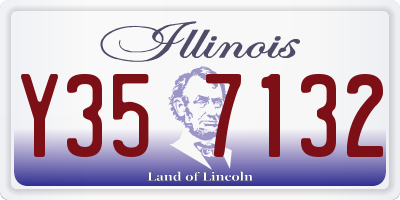 IL license plate Y357132