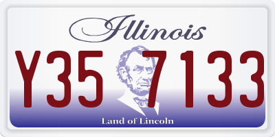 IL license plate Y357133
