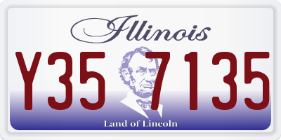 IL license plate Y357135