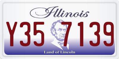 IL license plate Y357139