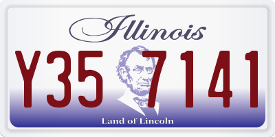 IL license plate Y357141