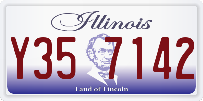 IL license plate Y357142