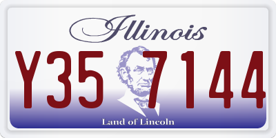 IL license plate Y357144