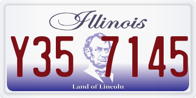 IL license plate Y357145