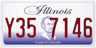 IL license plate Y357146