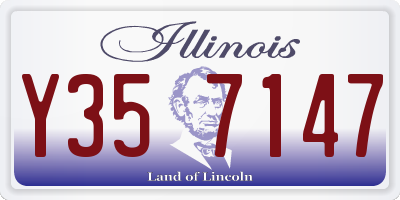 IL license plate Y357147