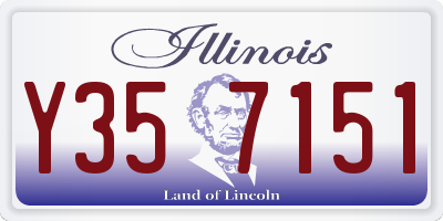 IL license plate Y357151
