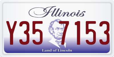 IL license plate Y357153