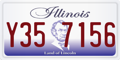 IL license plate Y357156