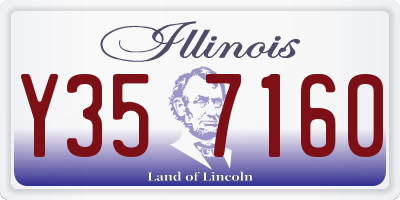 IL license plate Y357160