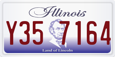 IL license plate Y357164