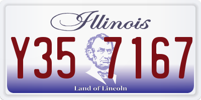 IL license plate Y357167
