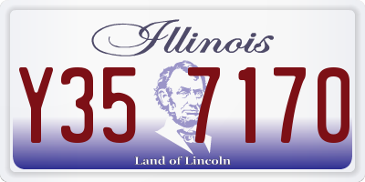 IL license plate Y357170