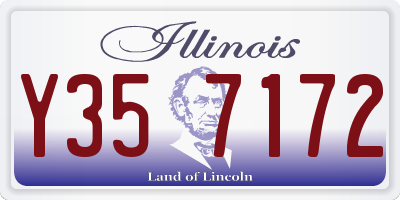 IL license plate Y357172