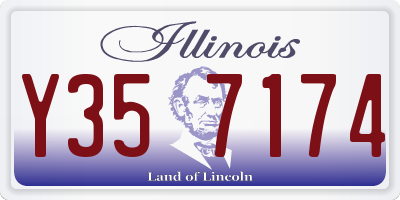 IL license plate Y357174