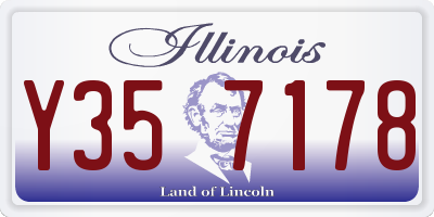 IL license plate Y357178