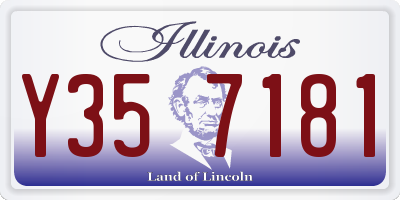 IL license plate Y357181
