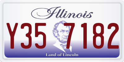IL license plate Y357182