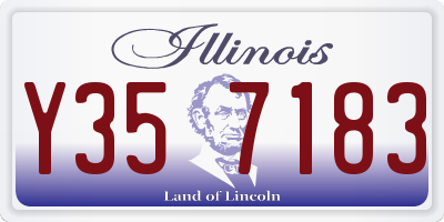 IL license plate Y357183