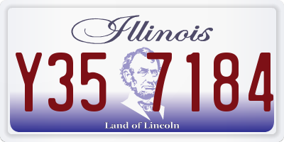 IL license plate Y357184